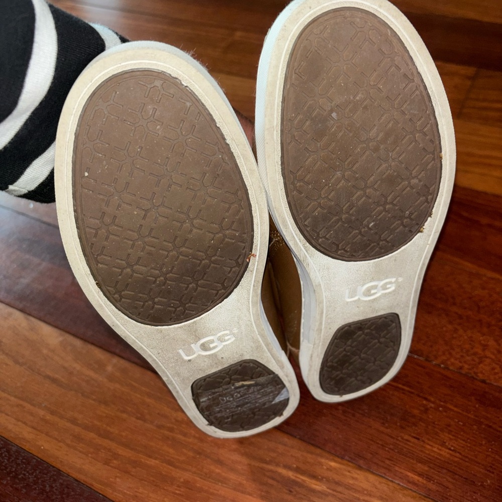 UGG Chestnut Leather Slip-On Sneakers - Picture 8 of 8